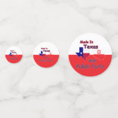 hergestellt in Texas mit polnischen Teilen Konfetti (Vorderseiten)