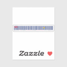 Hergestellt in Turks- und Caicos-Barcode-Flagge