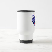 Hergestellt in USA Herz Flag Travel Mug Reisebecher (Mittel)
