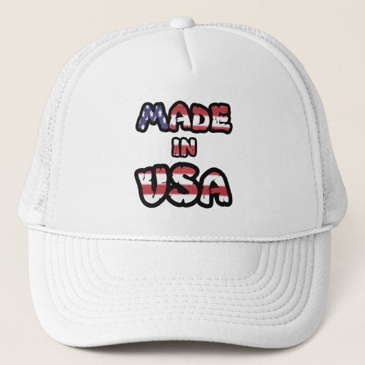Hergestellt in USA Truckerkappe (Vorderseite)