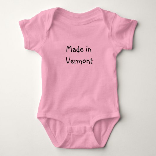 Hergestellt in Vermont Infant Creeper Baby Strampler (Vorderseite)