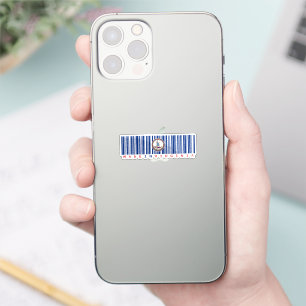 Hergestellt in Virginia Barcode Flag Staatsstolz Aufkleber
