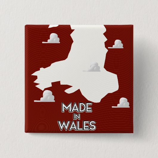 Hergestellt in Wales Button (Vorderseite)