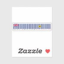 Hergestellt in Westaustralien Barcode-Flaggen-Aufk