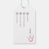 Hergestellt mit Herz von [Ihr Name] - Custom Gift  Geschenkanhänger (Rückseite)