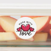 Hergestellt mit Liebe Etiketten (Befestigt)