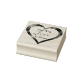 Hergestellt mit Liebe Herz Gummistempel (Stempel)