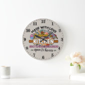 hergestellt mit Liebe Oma's Küche Große Uhr (Zuhause)