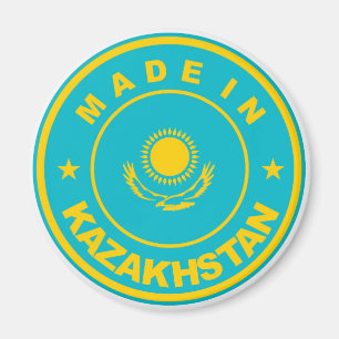 hergestellt unter der Flagge des Landes Kasachstan Magnet