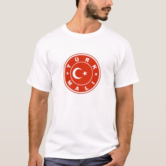 hergestellt unter der Flagge des Türkei-Flaggensta T-Shirt (Vorderseite)