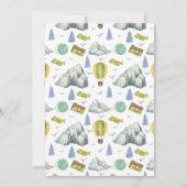 Hergestellt Vier Abenteuer 4. Geburtstag Einladung (Rückseite)