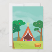 Hergestellt Vier Abenteuer 4. Geburtstag Einladung (Rückseite)