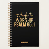 Hergestellt zum Anbeten Christlicher Planer (Vorderseite)