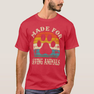 Hergestellt zum Retten von Tieren Vetechvintage vi T-Shirt