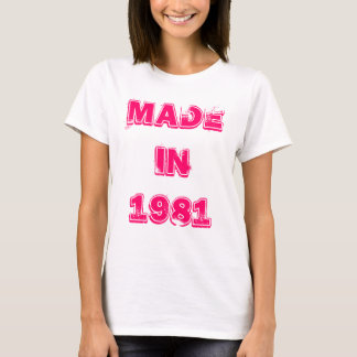 Hergestellter im Jahre 1981 T - Shirt