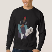 Hergestelltes einfaches Crewneck Sweatshirt (Vorderseite)