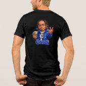 Hergestelltvonb1 Tri-Blend Shirt (Rückseite)