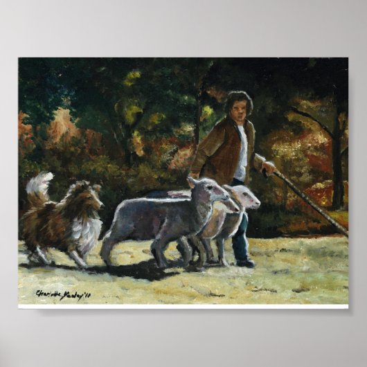 Hering Dog Art Print Poster (Vorne)