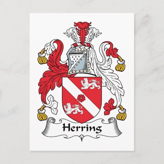 Hering-Familienwappen Postkarte (Vorderseite)