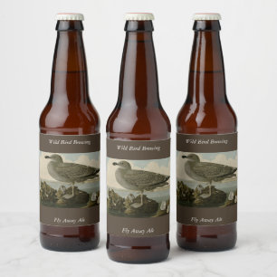 Hering Gull von John Audubons Vögeln in Amerika Bierflaschenetikett
