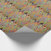 Hering-Knochen-Wasser-Marmorn Geschenkpapier (Ecke)