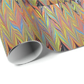 Hering-Knochen-Wasser-Marmorn Geschenkpapier (Rolleneckpunkt)