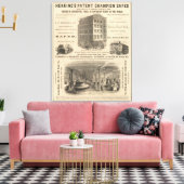 Herings Patentsieger Safes Leinwanddruck (Insitu (Wohnzimmer))