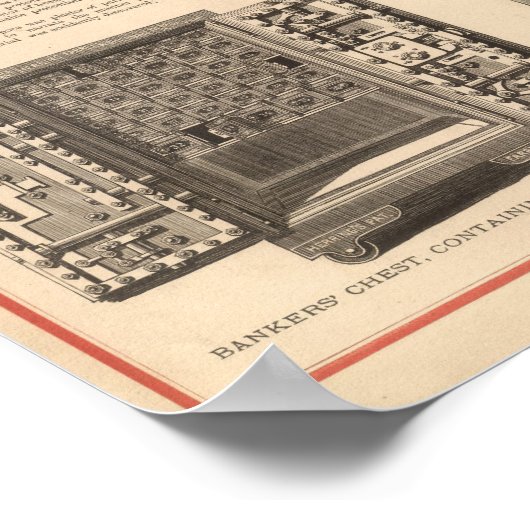 Herings Patentsieger Safes Poster (Ecke)