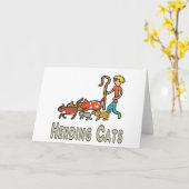 Heringskatzen Karte (Gelbe Blume)