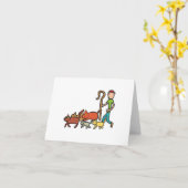 Heringskatzen Karte (Gelbe Blume)