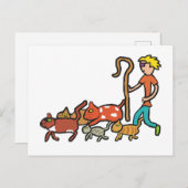 Heringskatzen Postkarte (Vorne/Hinten)