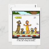 Heringskatzen Postkarte (Vorne/Hinten)