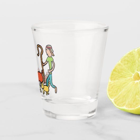 Heringskatzen Schnapsglas (Rechts)