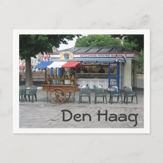 Heringsverkäufer Postkarte (Vorderseite)