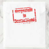 Herisch Deutschland - Made in Germany Ovaler Aufkleber (Tasche)