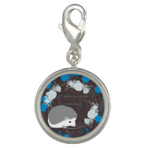 hérisson, fleur de vie, bleu, mandala, zen chakra