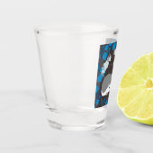 hérisson, fleur de vie, bleu, mandala, zen chakra schnapsglas (Links)