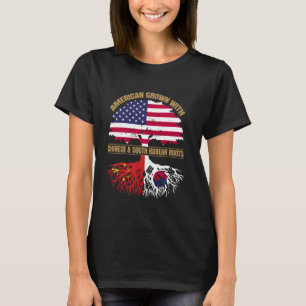 Heritage American Grown mit chinesischem Südkorea T-Shirt