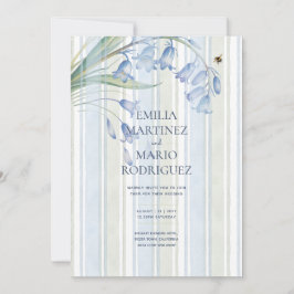 Heritage Bluebells Bees Blue Sage Botanical Event Einladung