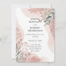 Heritage Blush and Sage Botanical Wedding