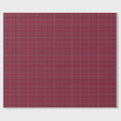 HERITAGE | Burgundy Tartan Holiday Geschenkpapier (Flach)