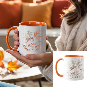 Heritage Dankbares Herz Warme Tasse Herbst