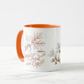 Heritage | Dankbares Herz Warme Tasse Herbst (Vorderseite Links)