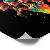 Heritage Design Junetezehnte schwarze Frau Pride A Poster (Ecke)