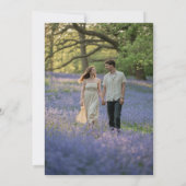 Heritage Eucalyptus Leaves Botanical Photo Wedding Einladung (Rückseite)