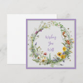 Heritage Floral Wreath Note Cards Pack Mitteilungskarte (Vorne/Hinten)