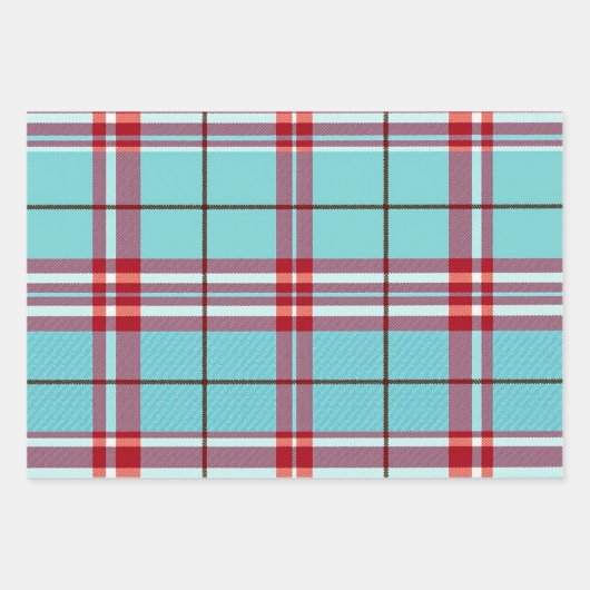 Heritage Folk Kariert Geschenkpapier Set (Vorderseite)