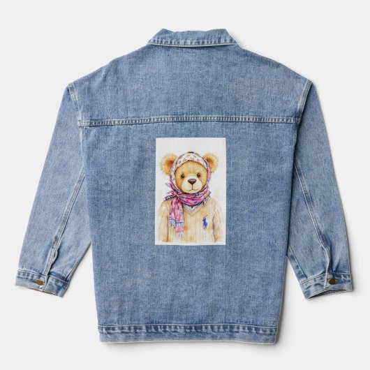 Heritage & Grace: Polo Bear Reimagined Jeansjacke (Rückseite)