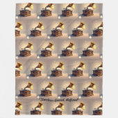 "Heritage Gramophone Sound" Fleecedecke (Vorderseite)
