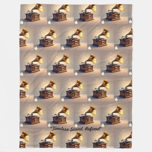 "Heritage Gramophone Sound" Fleecedecke (Vorderseite)